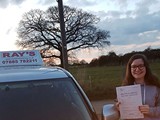 Abriana - Thank you to Ray for being so patient and attentive throughout my lessons, and for helping me pass second time, I would recommend Ray to any new driver. Thank you Ray!!